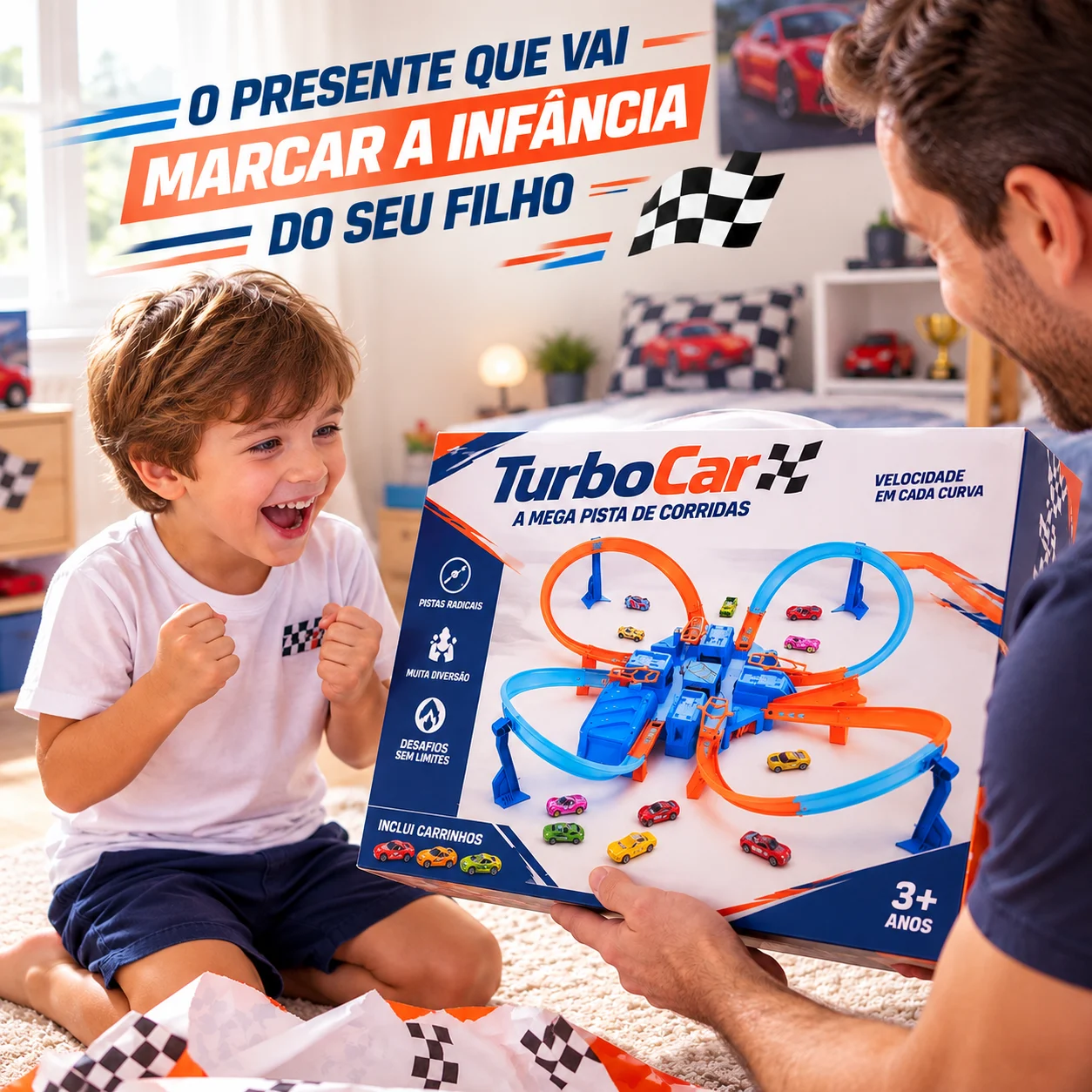 TurboCar™ – Mega Pista Radical | 3 Carrinhos — imagem 3