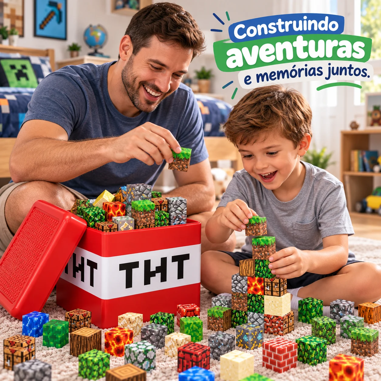 BlockCraft™ – Blocos Magnéticos de Construção | Kit Completo 260 Peças + Caixa TNT — imagem 2