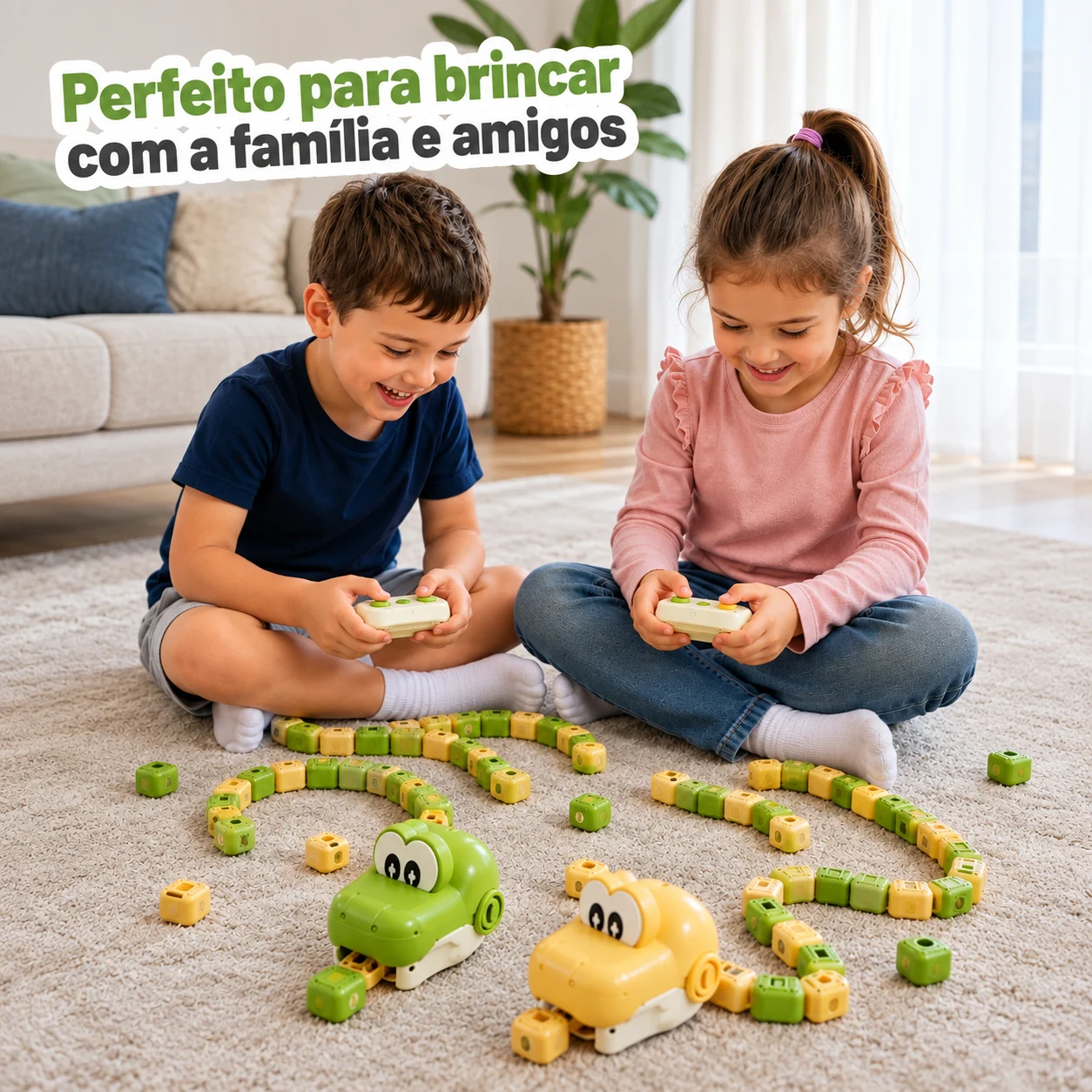 SnakeFun™ – Jogo Interativo | Kit 2 Cobrinhas + 2 Controles — imagem 2