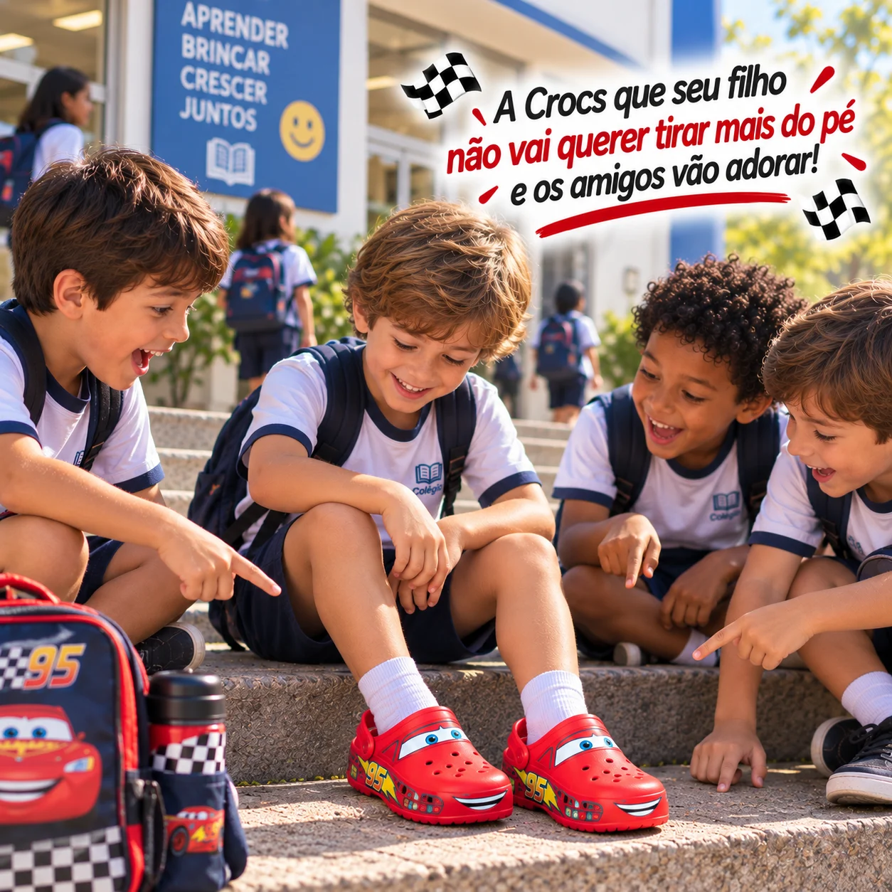 TurboCrocs™ – Calçado Infantil Radical | Nome Personalizado + LEDs Removíveis — imagem 3