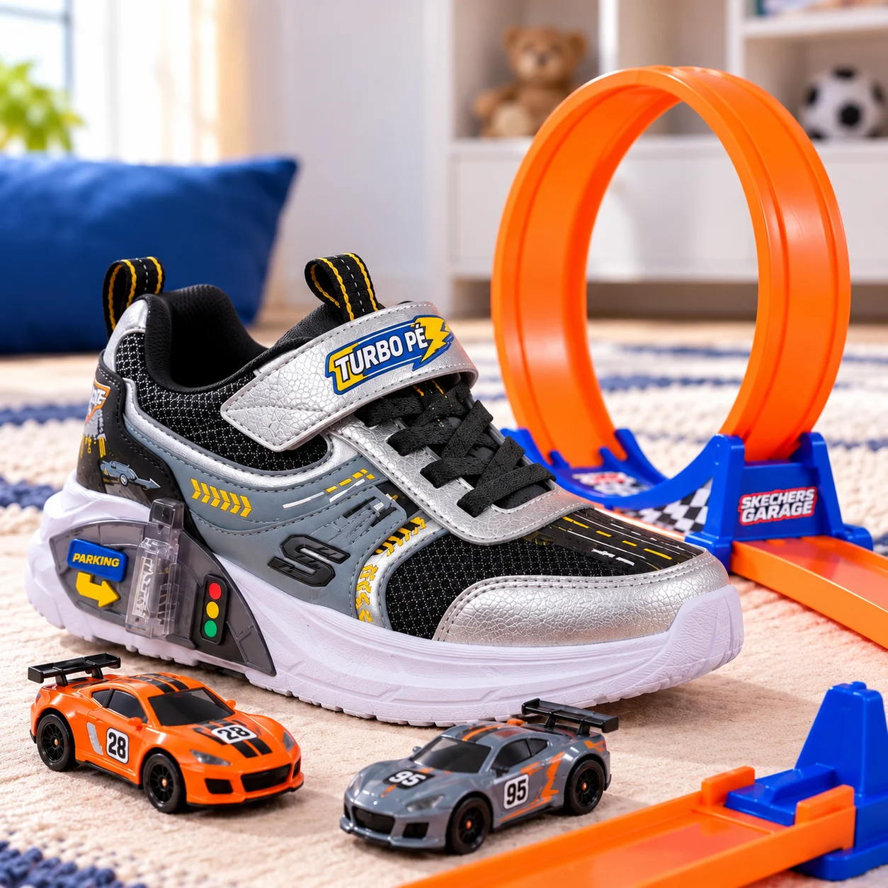 TurboPé© – Tênis com Garagem de Carrinho + Pista Radical — imagem 10