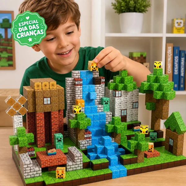 Magnetic Blocks™ - Blocos Magnéticos De Construção - 100 á 150 peças
