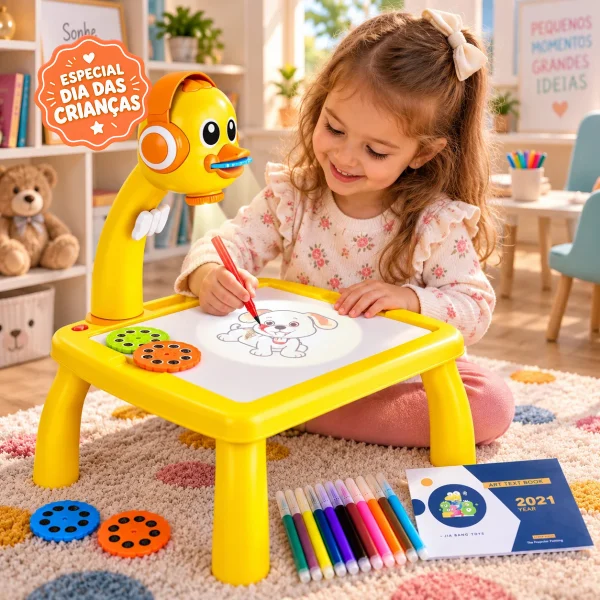 Projection Drawing Table™ - Mesa de Desenhos Com Projetor Para Estímulo Cerebral